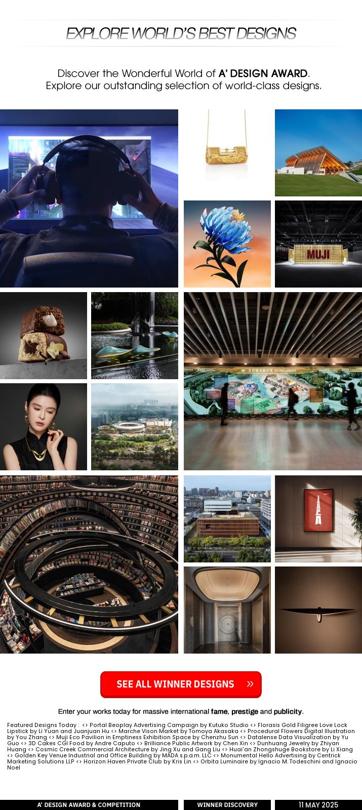 Discover A' Design Award Winners